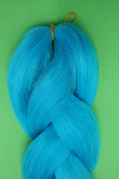 blue braids